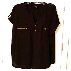 2XL Black Blouse